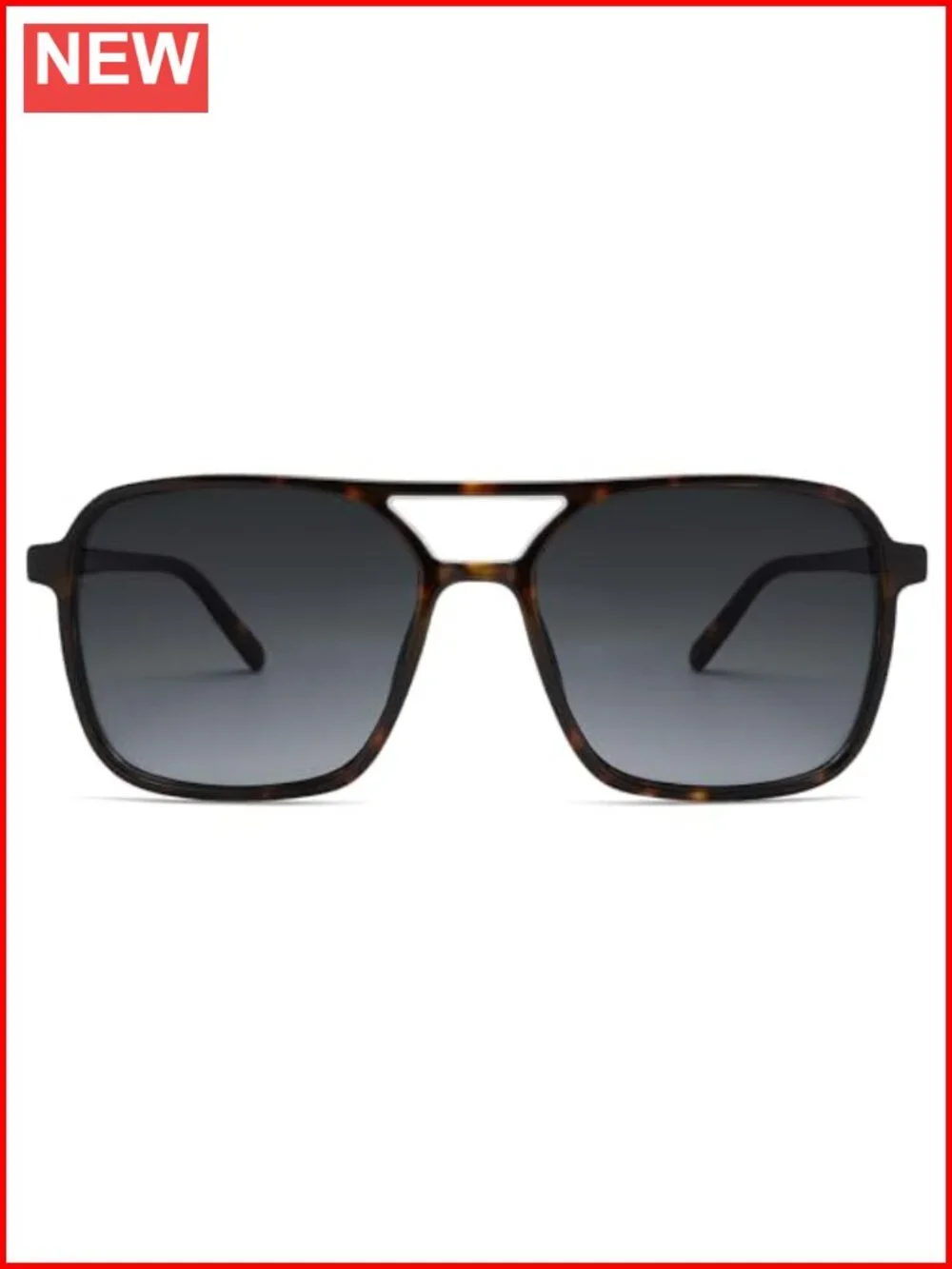 Vintage Aviator Square Sunglasses UV400 Protection Plastic Frame Unisex